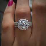 Celeste Halo Ring