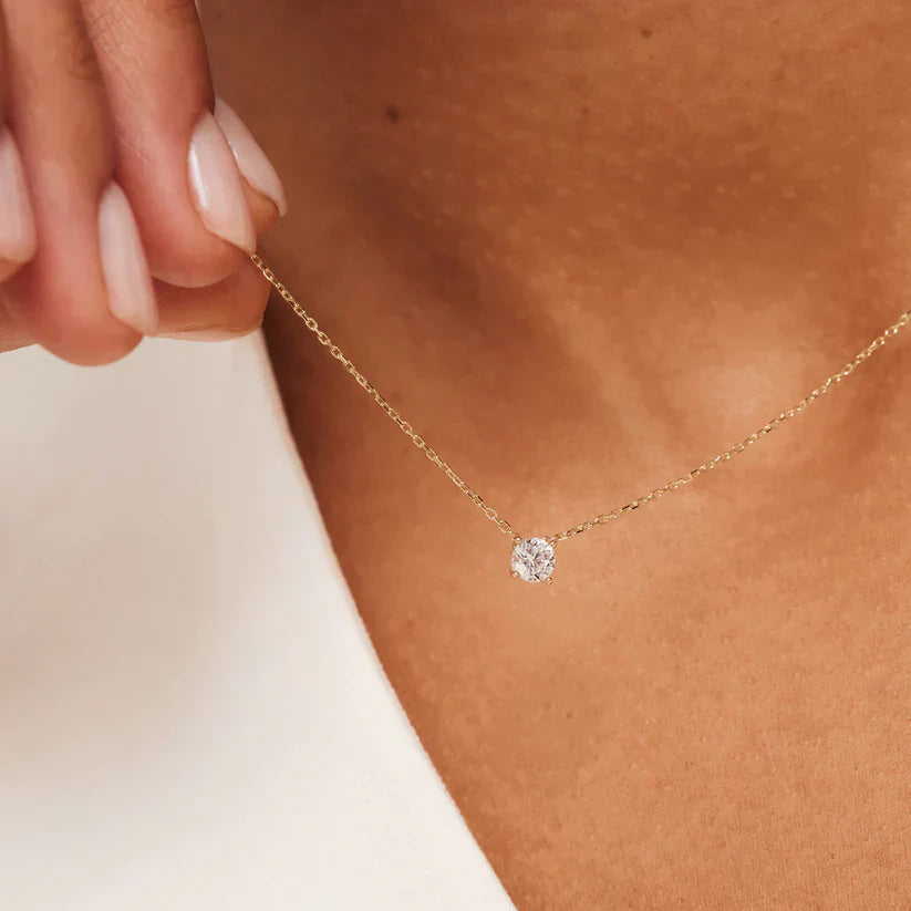 Luma Solitaire Necklace