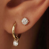 Lucent Solitaire Studs