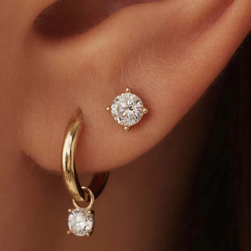 Lucent Solitaire Studs